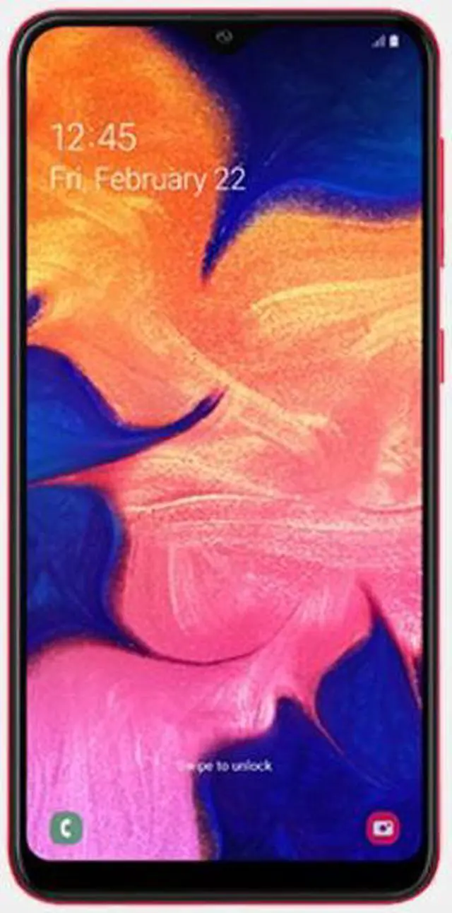 Alt view image 6 of 12 - Samsung Galaxy A10 A105M 32GB Duos GSM Unlocked Phone w/ 13MP Camera - Red