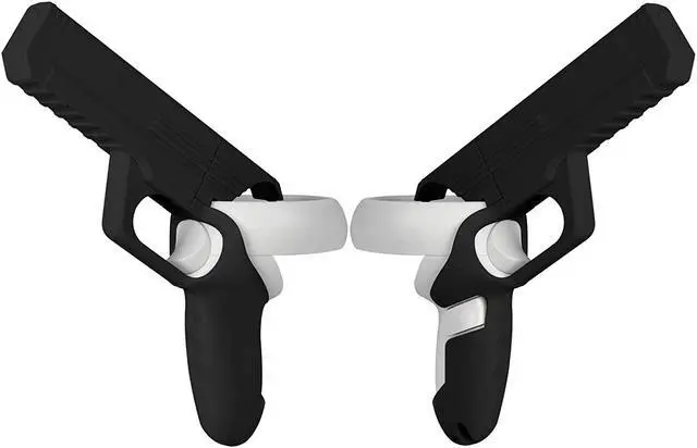 Alt view image 2 of 7 - VR Game Gun for Oculus Quest 2 Controllers Pistol Case, Enhanced FPS Gaming Experience -Compatible with Pistol Whip VR Game, Enhanced FPS Gaming Experience
