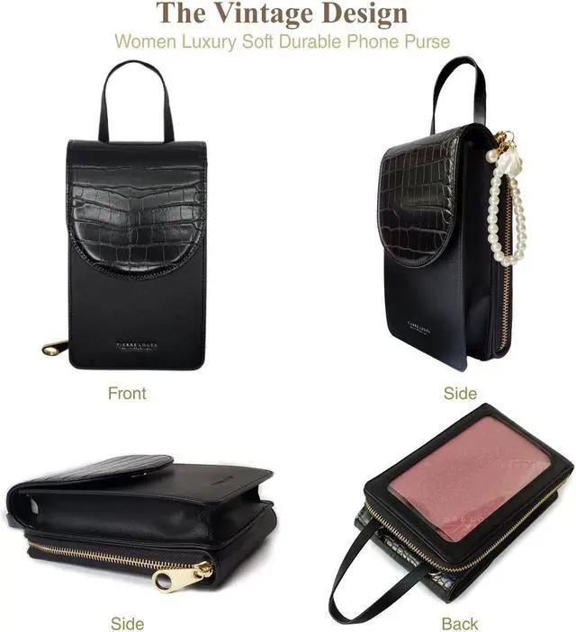 Alt view image 6 of 7 - Small Crossbody Bags Cellphone Purse Wallet with Card Slots Touch Screen Phone Bag for Women