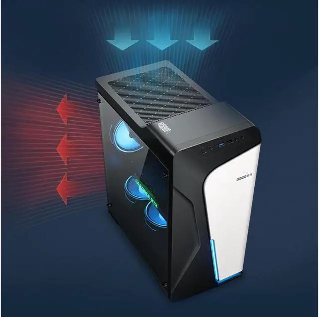 Alt view image 3 of 7 - IPASON - Gaming PC - Windows 11 Home - 12 th gen Intel i5 12400F - GeForce RTX 3050 8GB - 16GB(8*2) DDR4 3200MHz - 500GB M.2 NVMe SSD - Gaming desktop - WIFI