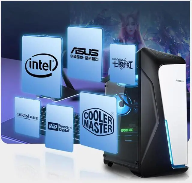 Alt view image 5 of 7 - IPASON - Gaming PC - Windows 11 Home - 12 th gen Intel i5 12400F - GeForce RTX 3050 8GB - 16GB(8*2) DDR4 3200MHz - 500GB M.2 NVMe SSD - Gaming desktop - WIFI