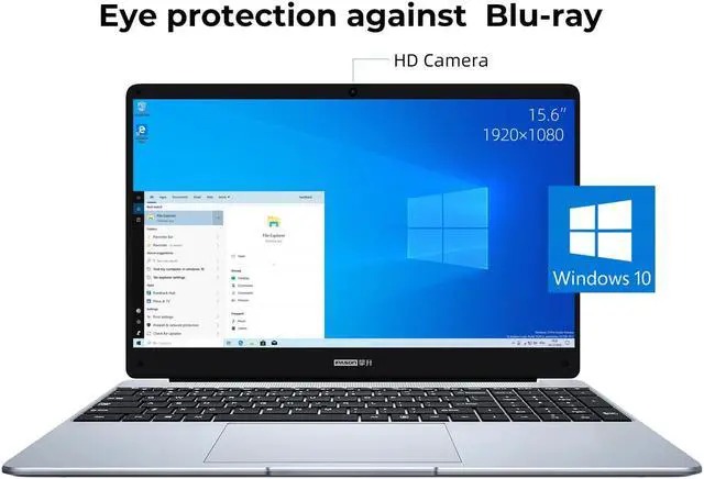 Alt view image 2 of 7 - IPASON Maxbook - P1X IPS 15.6" Laptop FHD Intel J4125 4 Core up to 2.7GHz 12GB DDR4 RAM 256GB SSD Windows 10 pro Notebook Computer Ultra Thin and Light Notebook Business Office Student Ultrabook