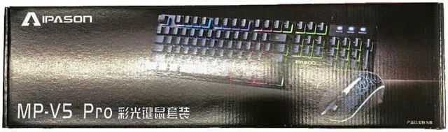 Alt view image 11 of 11 - IPASON Gaming Keyboard and Mouse Combo Wired,Color Changing LED Backlit Computer Gaming Keyboad,Lighted PC Gaming Mouse,USB Keyboard Clicky Keys,for PC Games Gamer Working,BLACK