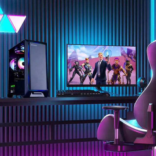 Alt view image 5 of 7 - IPASON - Gaming desktop - AMD  Ryzen 5 5600(6 core 3.5GHz) for free  - Radeon RX 7600 8GB GDDR6 Graphics-16GB DDR4 3200MHz - 1TB M.2 NVMe - 650W PSU - Windows 11 home - WIFI - Gaming PC