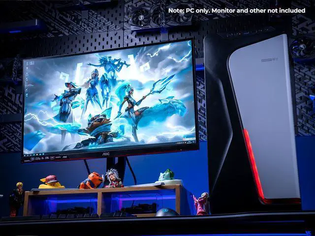 Alt view image 5 of 7 - IPASON - Gaming desktop - AMD Ryzen 5 5600G 6 core 3.9GHz - 16GB DDR4 3200MHz - 512 M.2 NVMe - 550W PSU - Windows 11 home - Gaming PC