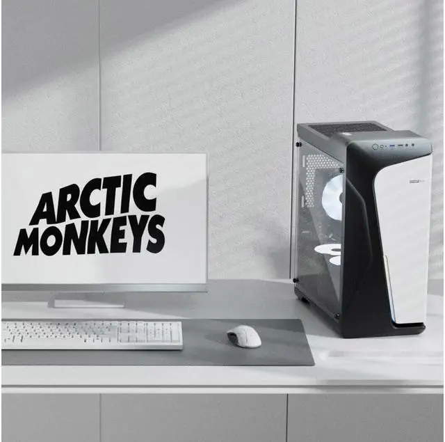 Alt view image 7 of 7 - IPASON - Gaming desktop - AMD Ryzen 5 5600G 6 core 3.9GHz - 16GB DDR4 3200MHz - 512 M.2 NVMe - 550W PSU - Windows 11 home - Gaming PC