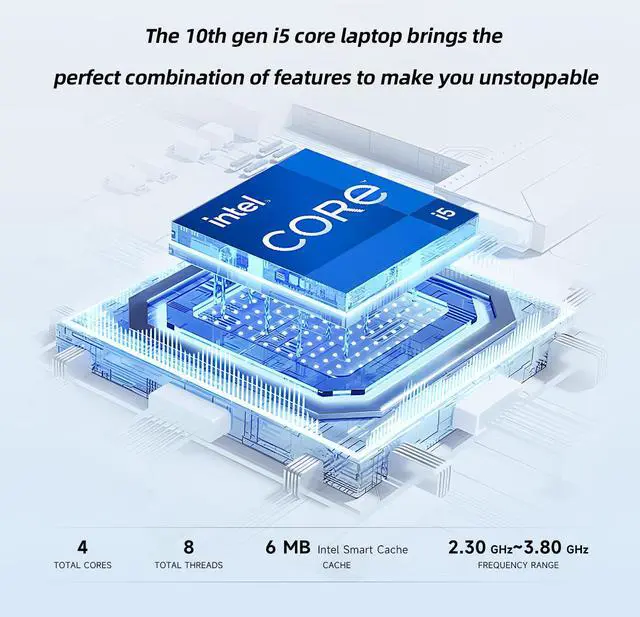 Alt view image 2 of 6 - IPASON MaxBook P1 Pro-IPS 15.6'' Laptop intel i5, 8G RAM, 256G SSD,win 10 home Notebook Computer Ultra Thin and Light Notebook Business Office Student