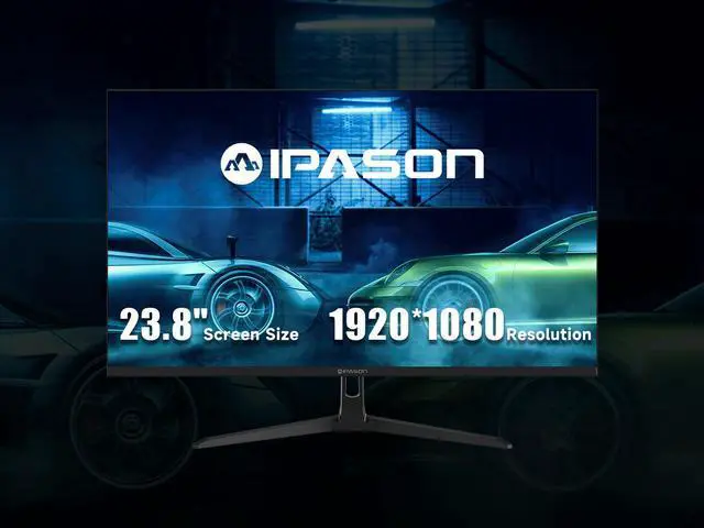 Alt view image 2 of 7 - IPASON Gaming Monitor 23.8  144HZ 1920*1080  resolution rate  , IPS Display, HDCP andG-Sync Ready, FreeSync Premium 100%sRGB, E2429G-Z
