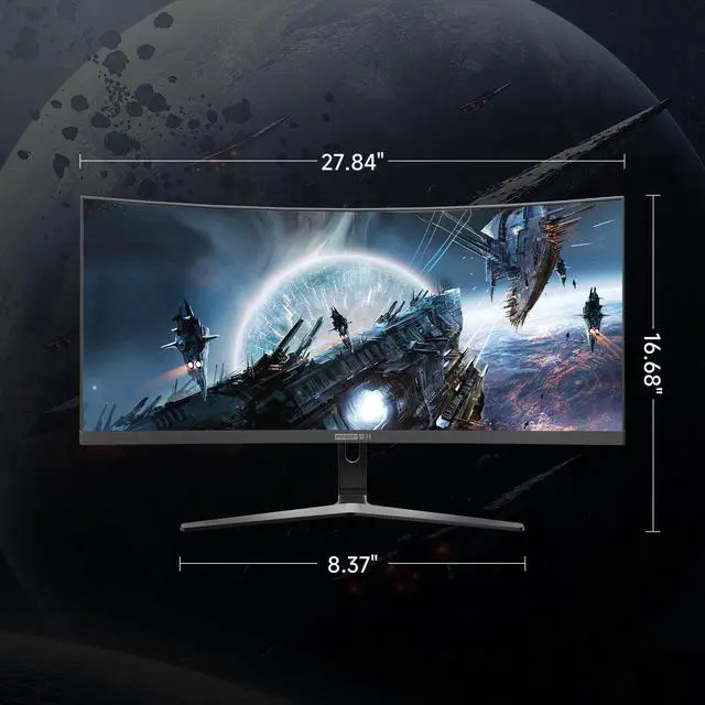 Alt view image 7 of 7 - IPASON E3025W-M 29.5" 200Hz  2K Curved Gaming Monitor 1ms FreeSync Premium, 2560*1080 VA 1800R Display, (MPRT),Blue Light Filte, DisplayPort 1.4, HDMI 2.0