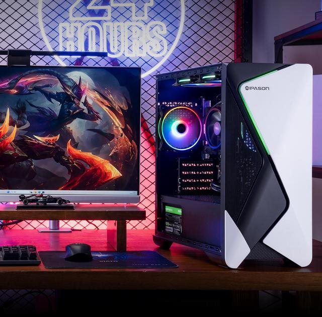 Alt view image 4 of 7 - IPASON   Gaming desktop    AMD Ryzen 7 5700G (up to 4.6GHz)   16GB DDR4 3200MHz    1TB M.2 NVMe    550W PSU    Windows 11 home    WIFI    Gaming PC