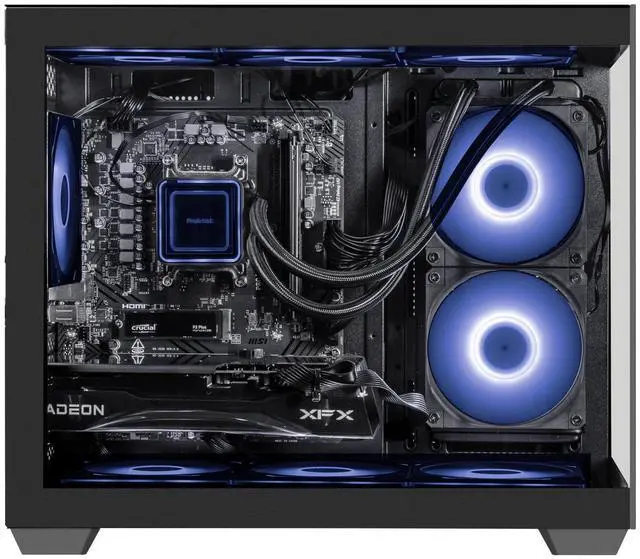 Alt view image 7 of 7 - IPASON Gaming Desktop PC,AMD Ryzen5 9600X,Geforce RTX 5060 8G,32GB DDR5,1TB NVMe SSD,Wi-Fi,Liquid Cooler,Windows 11 Home,Prebuilt Pc Computer