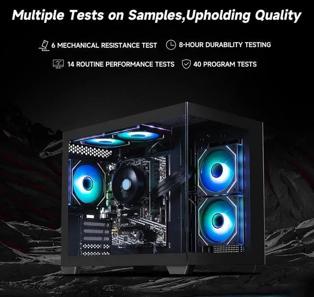 Alt view image 3 of 7 - IPASON  gaming desktop  AMD Ryzen 5 5600GT (6 core up to 4.6GHz)   AMD Radeon Vega 7  16GB DDR4 3200MHz   1TB M.2 NVMe   550W PSU   Windows 11 home   WIFI   Gaming PC