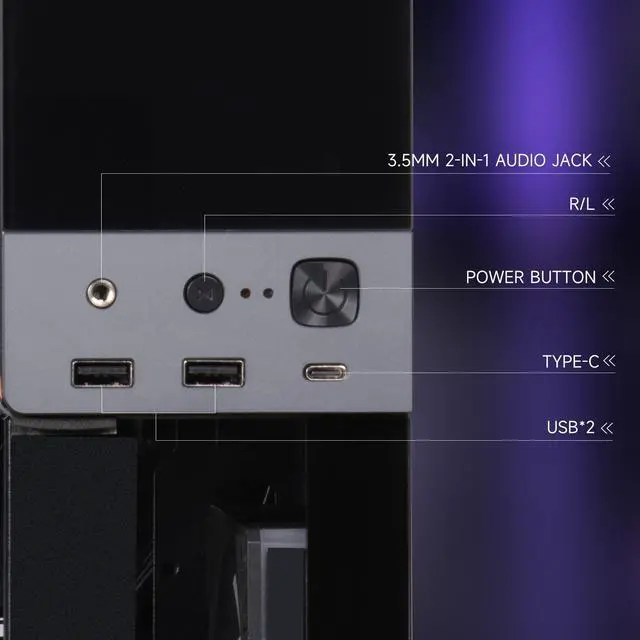 Alt view image 6 of 7 - IPASON Zyron Gaming Desktop, AMD Ryzen7 9800X3D, NVIDIA RTX5080 16G, 32GB DDR5 RAM, 2TB M2 NVMe, Windows 11 ,WIFI, 360mm Liquid Cooler, ARGB Fans, AI Ready,1250W Gold PSU, Prebuilt Gaming Pc