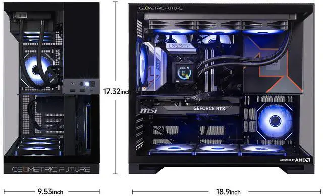 Alt view image 5 of 7 - IPASON Zyron Gaming Desktop, AMD Ryzen7 9800X3D, NVIDIA RTX5080 16G, 32GB DDR5 RAM, 2TB M2 NVMe, Windows 11 ,WIFI, 360mm Liquid Cooler, ARGB Fans, AI Ready,1250W Gold PSU, Prebuilt Gaming Pc