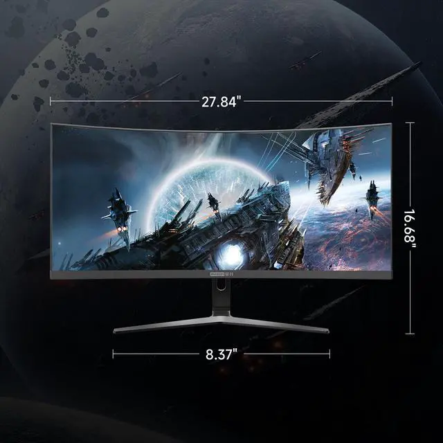 Alt view image 7 of 7 - IPASON E3025W-M 29.5" 200Hz  2K Curved Gaming Monitor 1ms FreeSync Premium, 2560*1080 VA 1800R Display, (MPRT),Blue Light Filte, DisplayPort 1.4, HDMI 2.0