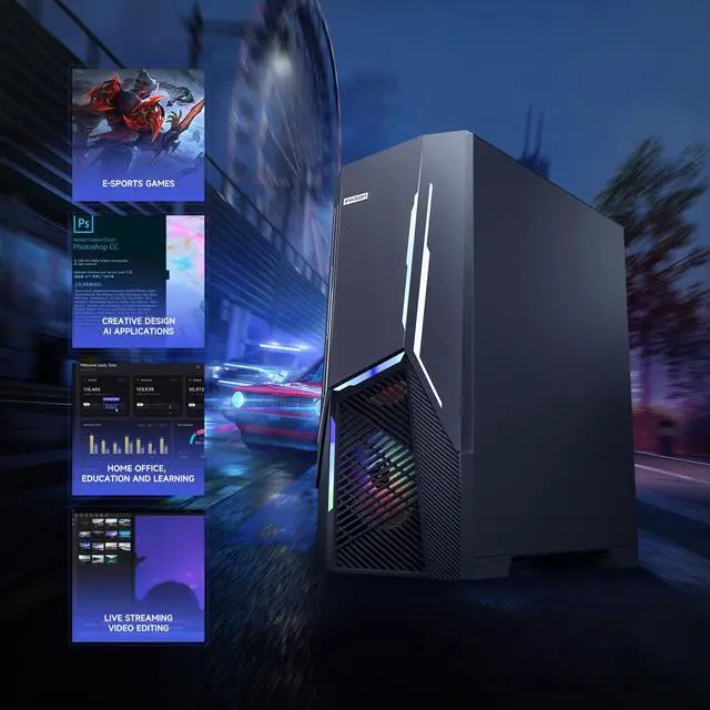 Alt view image 6 of 7 - IPASON Gaming PC Desktop Intel Core I7 12700F 2.1 GHz, NVIDIA RTX 3060 , 1TB SSD, 16GB DDR4 RAM 3200, 650W PSU, Windows 11 Home