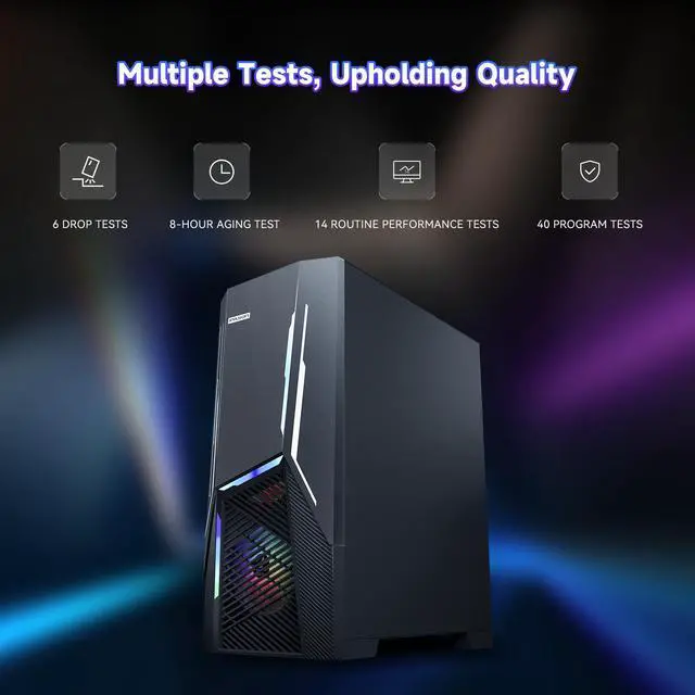 Alt view image 7 of 7 - IPASON Gaming PC Desktop Intel Core I7 12700F 2.1 GHz, NVIDIA RTX 3060 , 1TB SSD, 16GB DDR4 RAM 3200, 650W PSU, Windows 11 Home