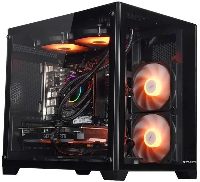 Main image of IPASON - Gaming desktop - AMD Ryzen7 7700 (8 Core up to 5.3GHz 5nm) - NVIDIA RTX4070 -32GB DDR5 5600MHz - 1TB M.2 NVMe - 800W PSU - Windows 11 home - WIFI - Gaming PC