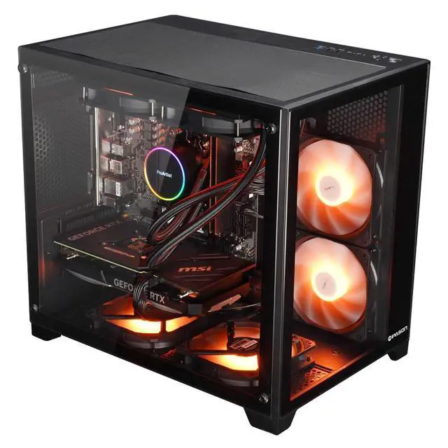 Alt view image 2 of 7 - IPASON - Gaming desktop - AMD Ryzen7 7700 (8 Core up to 5.3GHz 5nm) - NVIDIA RTX4070 -32GB DDR5 5600MHz - 1TB M.2 NVMe - 800W PSU - Windows 11 home - WIFI - Gaming PC