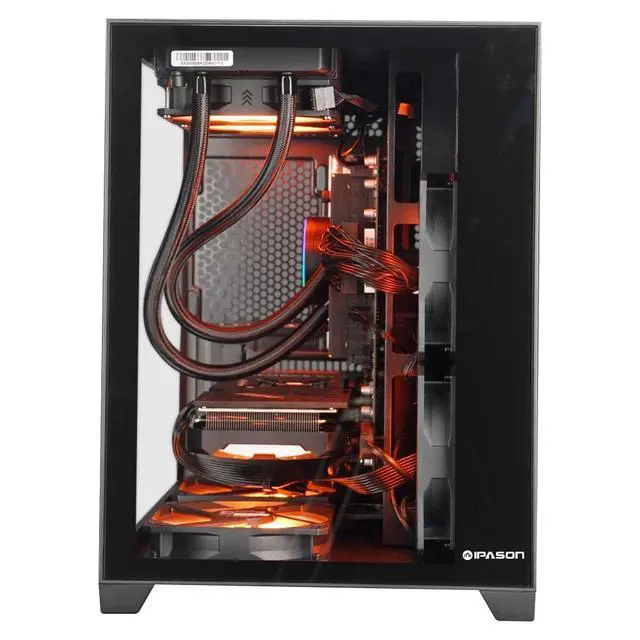 Alt view image 4 of 7 - IPASON - Gaming desktop - AMD Ryzen7 7700 (8 Core up to 5.3GHz 5nm) - NVIDIA RTX4070 -32GB DDR5 5600MHz - 1TB M.2 NVMe - 800W PSU - Windows 11 home - WIFI - Gaming PC
