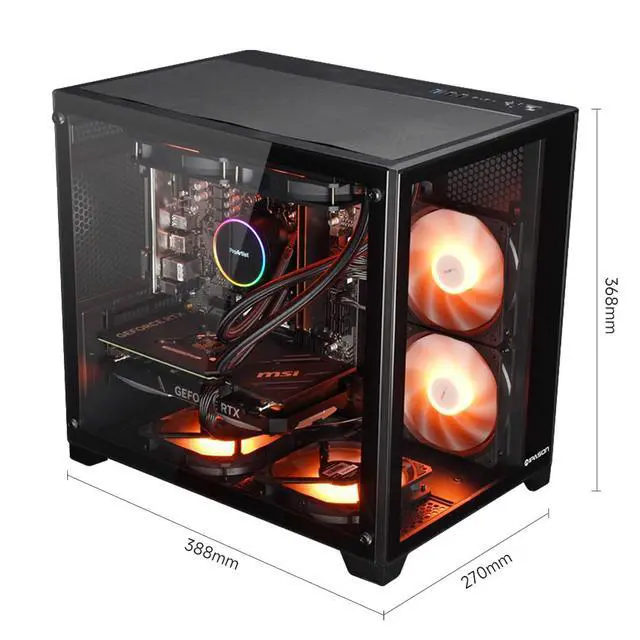 Alt view image 6 of 7 - IPASON - Gaming desktop - AMD Ryzen7 7700 (8 Core up to 5.3GHz 5nm) - NVIDIA RTX4070 -32GB DDR5 5600MHz - 1TB M.2 NVMe - 800W PSU - Windows 11 home - WIFI - Gaming PC