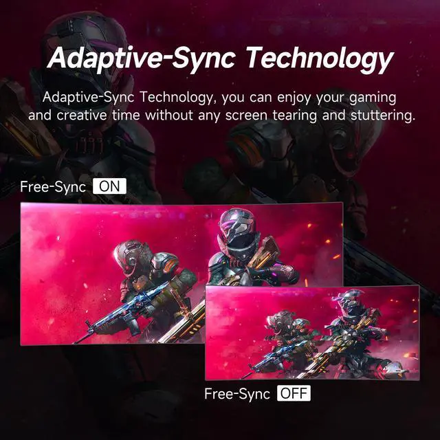 Alt view image 5 of 7 - IPASON E342BW-J 34-inch Adjustable&Wall-mounted Gaming Monitor FreeSync Premium, 1MS(MRPT),3440*1440(Ultra-WQHD)Resolution sRGB :99%, 165Hz Refresh Rate,R1500, FreeSync Supported,HDMI,DP1.4