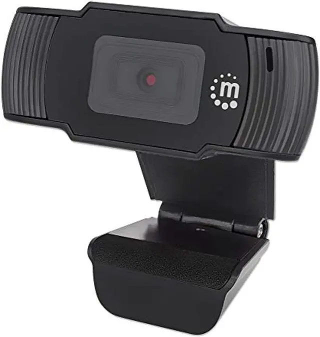 Alt view image 5 of 20 - Manhattan 2 MP 1080p Full HD 30 fps USB Webcam with Microphone - Black