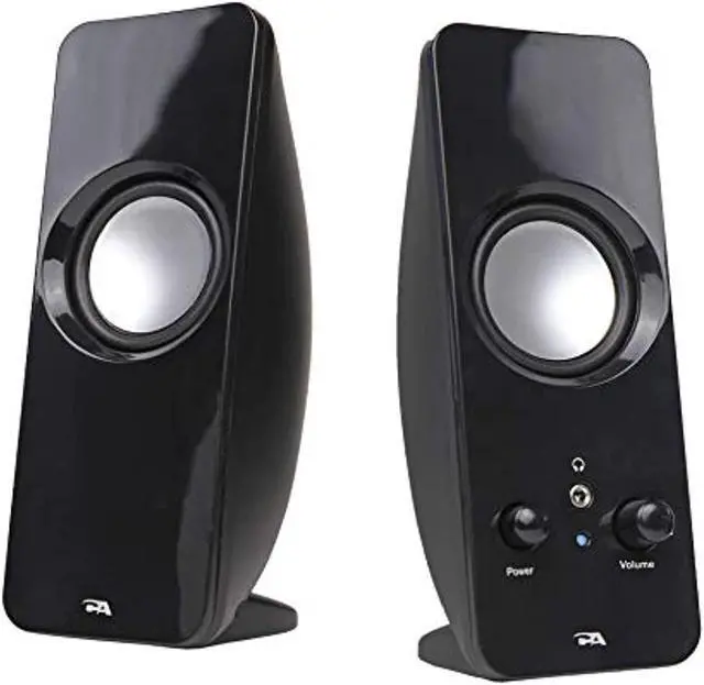 Alt view image 16 of 20 - Cyber Acoustics Curve Sonic 2.0 Speaker System - 3 W RMS