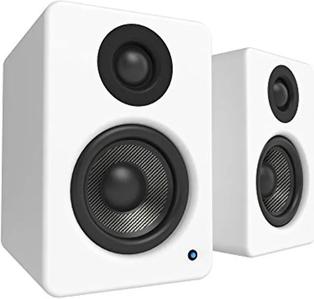 Alt view image 11 of 16 - Kanto YU2 Powered Desktop Speakers - Pair (Matte White)