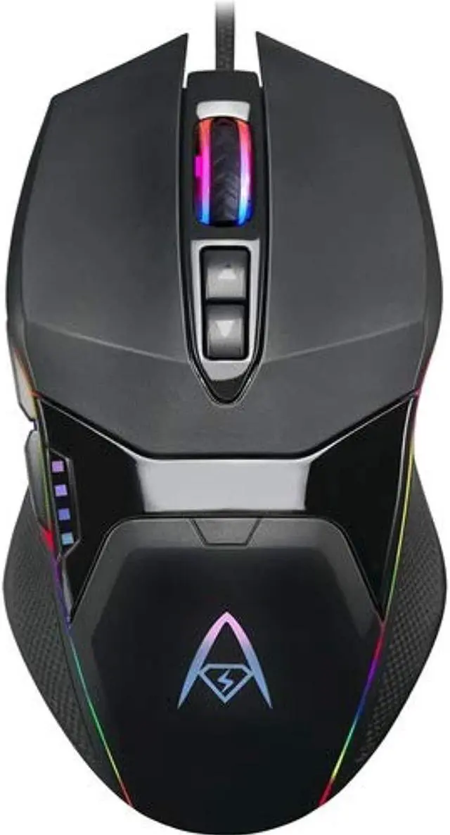 Alt view image 3 of 7 - ADESSO iMouse X5 Black 6 Buttons 1 x Wheel USB Wired Optical RGB Illuminated Gaming Mouse