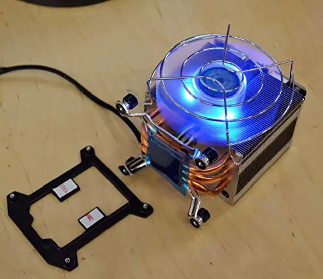 Alt view image 2 of 2 - intel high performance tower heat sink cooling fan for 8th generation intel i7 processors 8700t / 8700k / 8700 / 8060k