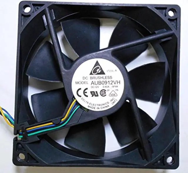 Alt view image 3 of 3 - Delta 12v DC 060a 90x25mm Fan AUB0912VH-5A68
