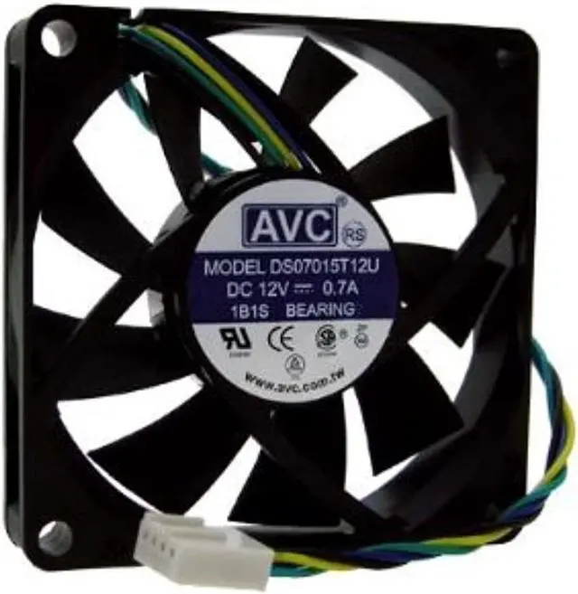 Alt view image 4 of 4 - partscollection avc ds07015t12u 4pin 12v fan 70x70x15 mm