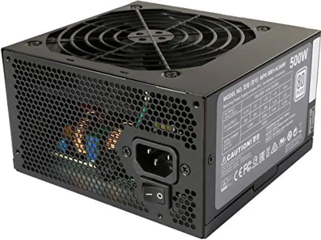 Alt view image 13 of 13 - Cooler Master MPX-5001-ACAAW-BS Masterwatt Lite 500W with 80 Plus Certified Power Supply with Full Protections