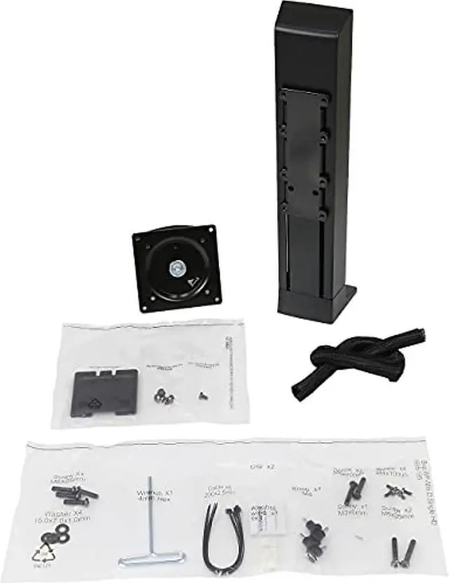 Alt view image 3 of 7 - Ergotron 97-936-085  WorkFit Single HD Monitor Kit, universal for Heavy Display (16-28 lbs monitor)