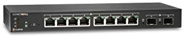 Alt view image 2 of 6 - SonicWall 8-Port Ethernet Switch with 2 SFP Ports 3YR Dynamic Support 02SSC8368