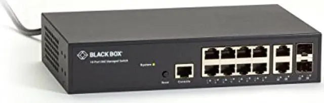 Alt view image 4 of 7 - Black Box Gigabit Managed Ethernet Switch - 10-Ports