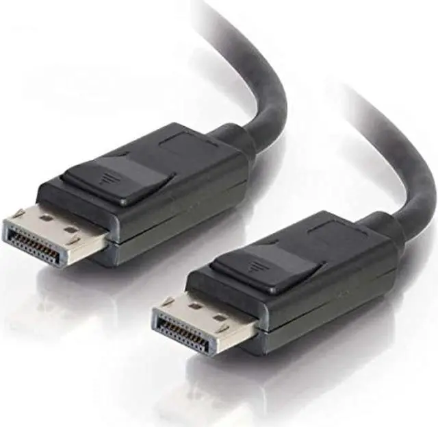 Alt view image 4 of 7 - C2G 54425 DisplayPort Cable with Latches M/M, 8K UHD Compatible - Digital Audio Video, Black (30 Feet, 9.14 Meters)
