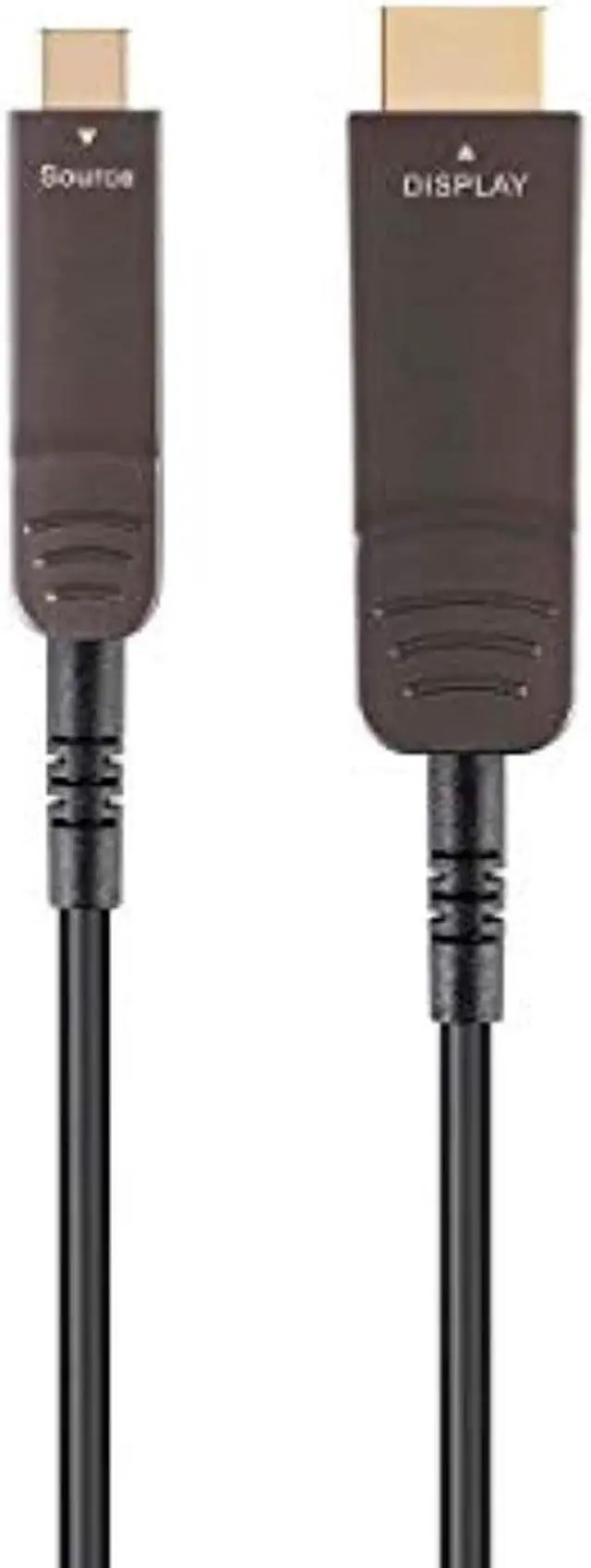 Alt view image 7 of 7 - Monoprice USB 3.1 Type-C to HDMI Video Cable - 30 Feet - Black | 4K@60Hz, Fiber Optic, AOC, Transmits Up To 100 Feet, Gold Plated Connectors - SlimRun AV Series