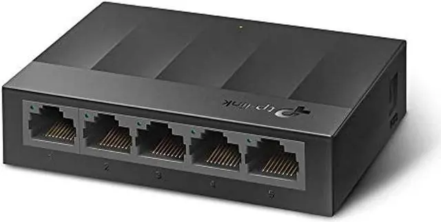 Alt view image 13 of 20 - TP-Link Litewave 5 Port Gigabit Ethernet Switch | Desktop Ethernet Splitter | Plastic Case | Unshielded Network Switch | Plug & Play | Fanless Quiet | Unmanaged (LS1005G)