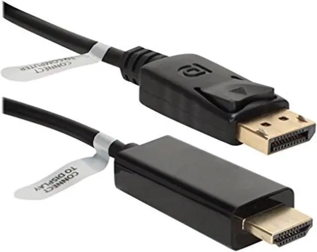 Alt view image 3 of 5 - Qvs 6Ft Displayport To Hdmi Digital A/V Cable