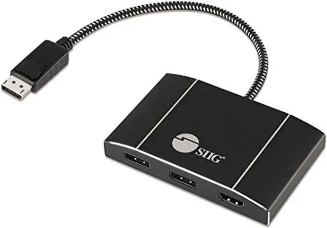 Alt view image 9 of 20 - Triple 4K Displayport 1.4 To 2 Dp & Hdmi Mst Hub Splitter