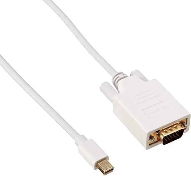 Alt view image 6 of 7 - Monoprice Video Cable - 15 Feet - White | 32AWG Mini Display Port to VGA Cable