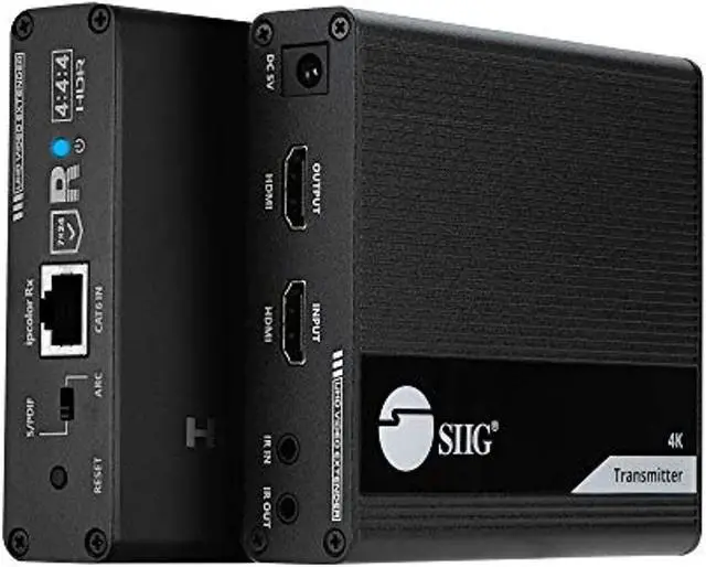 Alt view image 7 of 16 - SIIG AC CEH26L11S1 ipcolor 4K HDMI20 Extender with IR HDR and ARC