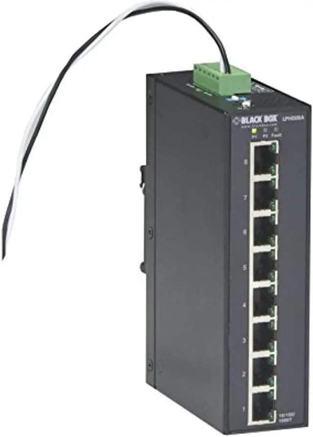 Alt view image 9 of 12 - Black Box Network Services LPH008A-R2 Hardened Gigabit Poe Plus Switch, 8-Port