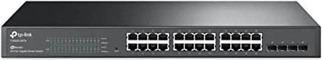 Alt view image 6 of 9 - TP-Link 24 Port Gigabit Switch | Smart Managed Switch w/ 4 SFP Slots | Rackmount | Limited Lifetime Protection | Support L2/L3/L4 QoS, IGMP and Link Aggregation | IPv6 and Static Routing (T1600G-28TS)