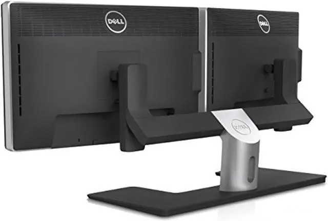 Alt view image 9 of 12 - Dell - 5TPP7 - Dell MDS14 Monitor Stand - Up to 24 Screen Support - 14.30 lb Load Capacity - 8.5 Height x 20.1 Width x 31.1 Depth - Desktop - Metal - Black