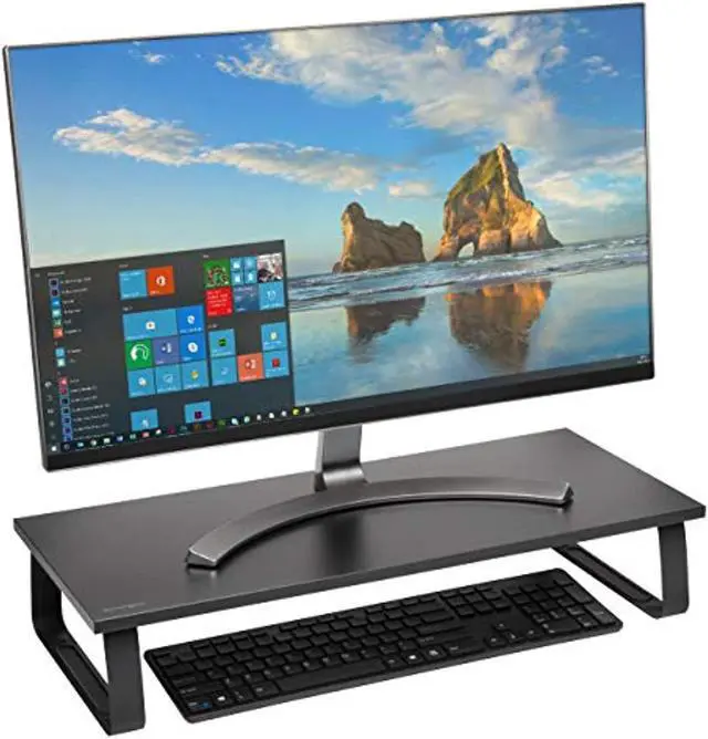 Alt view image 2 of 8 - KENSINGTON COMPUTER K55726WW THE KENSINGTON EXTRA WIDE MONITOR STAND COMBINES A DURABLE AND STYLISH DESIGN WI