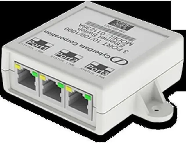 Alt view image 3 of 3 - 3 Port Gigabit Ethernet Switch