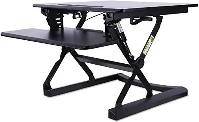 Alt view image 10 of 20 - Alera AdaptivErgo Sit-Stand Lifting Workstation 26 3/4 x 31 x 19 5/8 Black